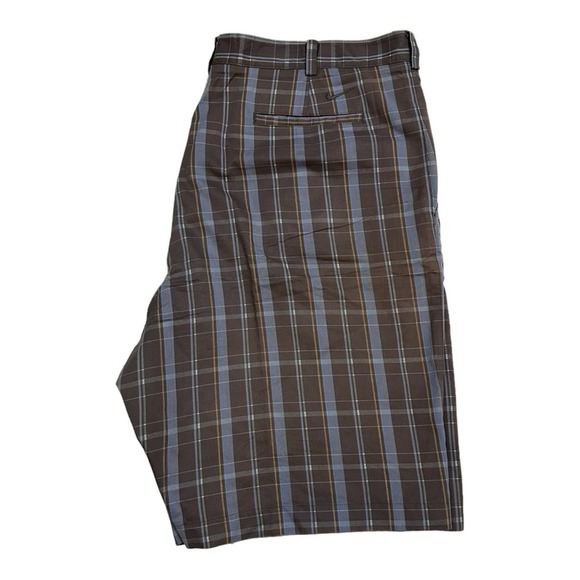 Men’s Nike Dri Fit Golf Flat Front Casual Plaid Shorts packable Travel Size 42 - Picture 5 of 8